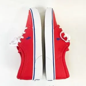 ★ラルフ ローレン★Faxon X★Red POLO RALPH LAUREN FAXON X LOW TOP MEN'S SHOES COLOR TOMATO